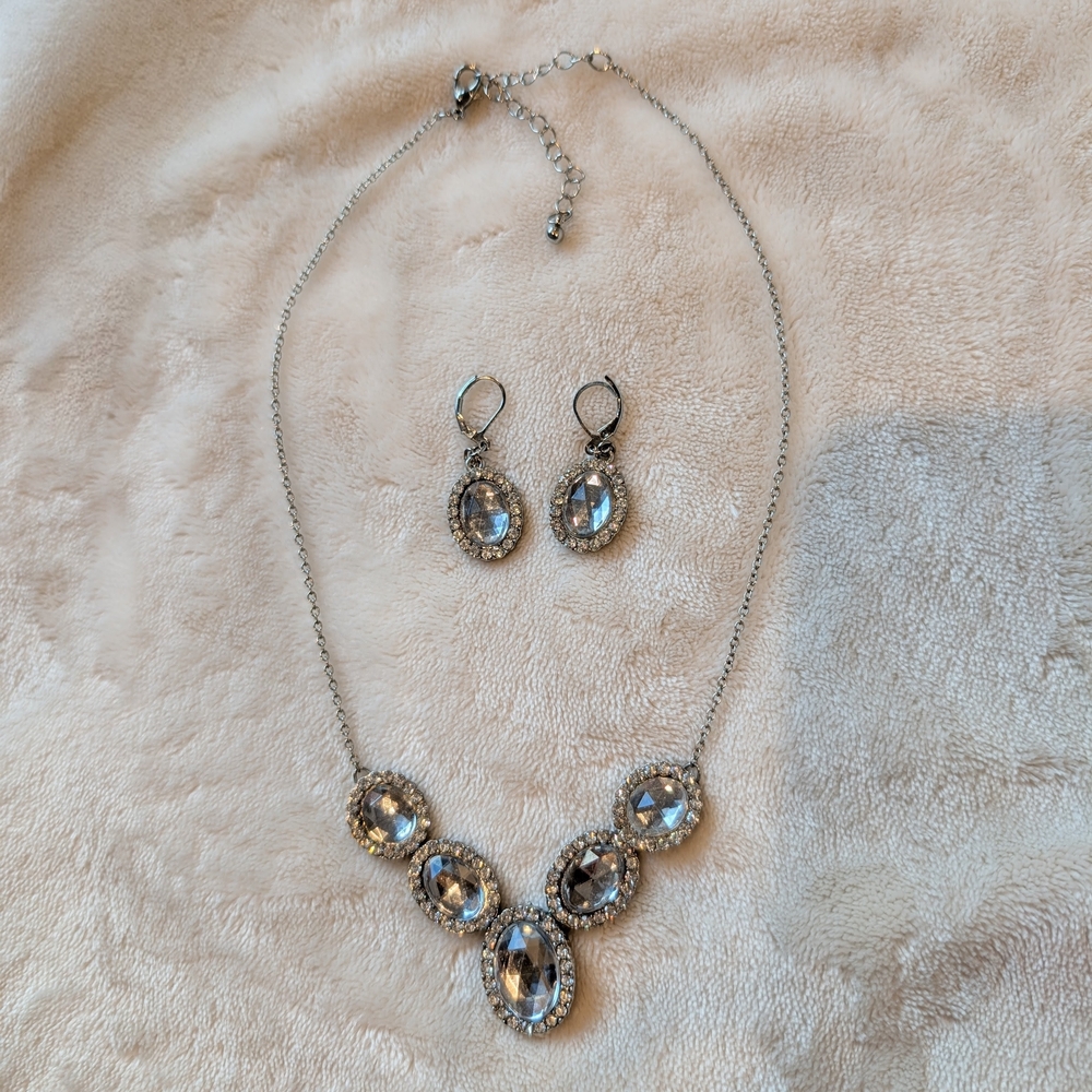 Diamond Statement Necklace Set